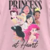 Girl's Disney Princess At Heart T-Shirt