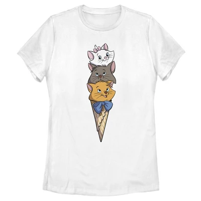 Disney Women's Aristocats Triple Scoop Kittens T-Shirt - Image 3