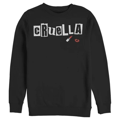 Disney Men's Cruella Lipstick Logo Sweatshirt - Image 3