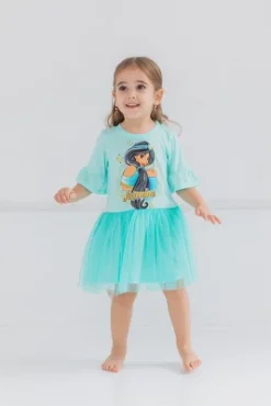Disney Frozen Princess Lion King Jasmine Elsa Simba Girls Tulle Dress Toddler