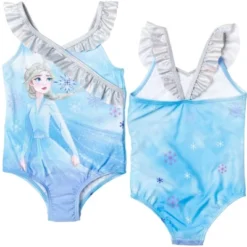 Disney Princess Anna Elsa Frozen Girls 2 Pack One Piece Bathing Suits Little Kid To Big Kid