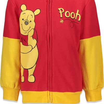 Disney Pixar Cars Incredibles Winnie The Pooh Zip Up Cosplay Hoodie Infant To Toddler - Image 5
