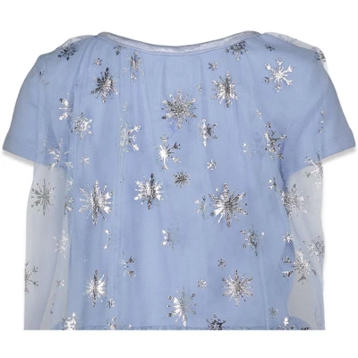 Disney Frozen Princess Anna Elsa Girls Cosplay Costume Gown And Headband Little Kid To Big Kid - Image 4