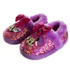 Disney Kids Girl's Minnie Mouse Slippers - Plush Lightweight Warm Comfort Soft Aline House Slippers - Fuchsia Purple (size 5-12 Toddler/Little Kid)