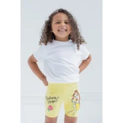 Disney Princess Ariel Belle Rapunzel Moana Girls 4 Pack Bike Shorts Toddler To Big Kid