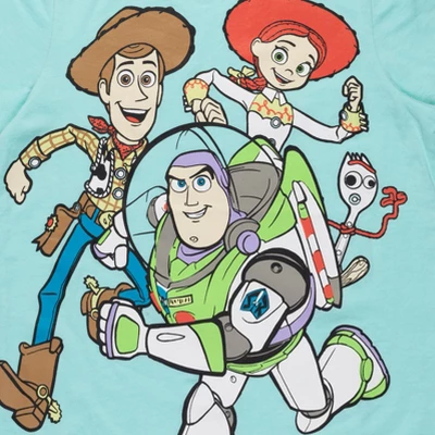 Disney Pixar Toy Story Forky Buzz Lightyear Woody Girls 3 Pack Graphic T-Shirts Little Kid To Big Kid - Image 6