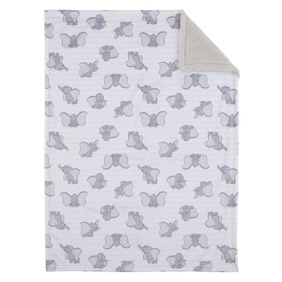 Disney Dumbo Super Soft Baby Reversible Blanket With Sherpa Back - Image 2