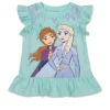 Disney Frozen Princess Anna Elsa Baby Girls T-Shirt And Shorts Outfit Set - Toddler