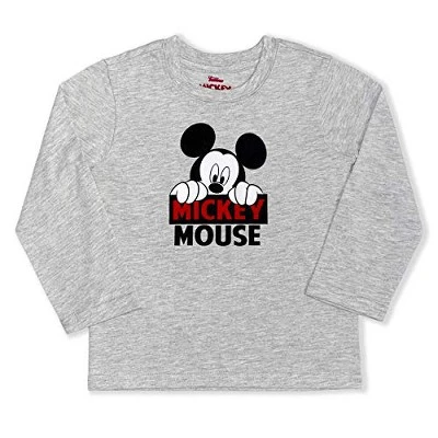 Disney Boy's 3-Pack Mickey Mouse Long Sleeve Graphic Tee, 3D Hoodie Vest And Jogger Pant Set For Toddler - Image 2