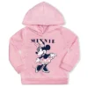 Disney Girl's 2-Pack Minnie Mouse Hooded Graphic Sweatshirt And Patterned Legging Pant Set For Kids