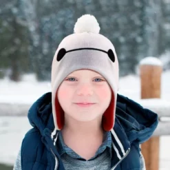 Disney Big Hero 6 Boy's Winter Beanie Hat And Kids Gloves Set, Kids Ages 4-7