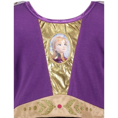 Disney Frozen Princess Anna Girls Cosplay Costume Gown And Headband Toddler - Image 6