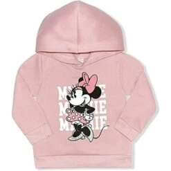 Disney Girl's 2-Pack Minnie Mouse Pullover Hoodie And Patterned Legging Pant Set Variety For Toddler