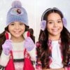 Disney Frozen Elsa And Anna Winter Hat, Earmuff, And Gloves Set, Little Girls Ages 4-7