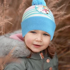Disney Frozen Elsa And Anna Winter Hat And Kids Gloves Set, Little Girls Ages 4-7