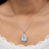 Disney Frozen Womens Elsa Necklace Jewelry - Frozen Gifts, 18''