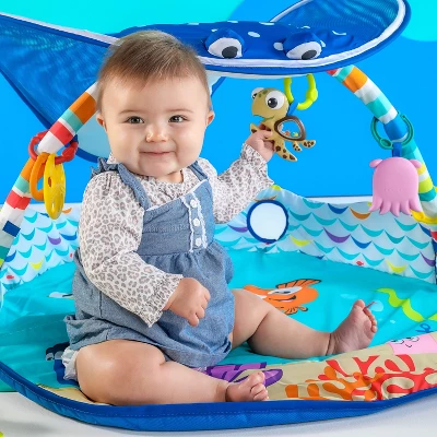 Disney Baby Finding Nemo Mr. Ray Ocean Lights & Music Activity Play Gym - Image 5