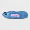 Disney Women's Lilo & Stitch Fluffy Slipper Socks With Grippers - Blue
