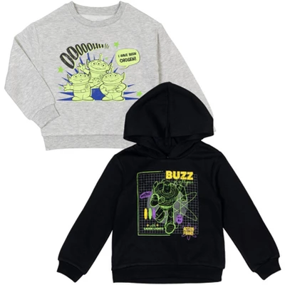 Disney Pixar Toy Story Alien Buzz Lightyear Fleece Pullover Hoodie And Sweatshirt Toddler - Image 10