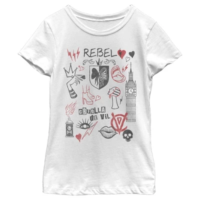 Disney Girl's Cruella Rebel Icons T-Shirt - Image 4