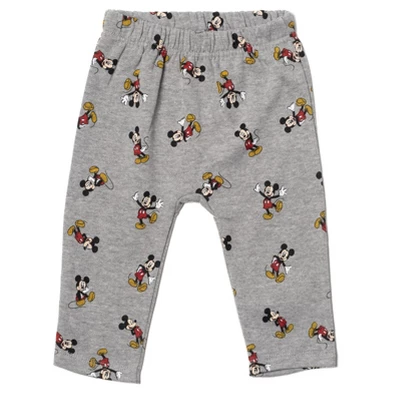 Disney Classics Mickey Mouse Winnie The Pooh Baby Hoodie Bodysuit And Pants 3 Piece Outfit Set Newborn To Infant - Image 5