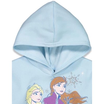 Disney Frozen Elsa Girls Fleece Hoodie And Leggings Outfit Set Toddler - Image 7