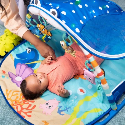 Disney Baby Finding Nemo Mr. Ray Ocean Lights & Music Activity Play Gym - Image 2