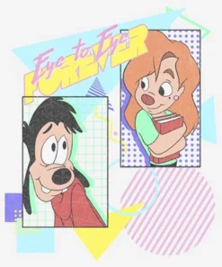 Disney Women's A Goofy Movie Max And Roxanne Eye To Eye Forever T-Shirt