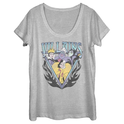 Women's Disney Villains Distressed Flames Logo - Image 3