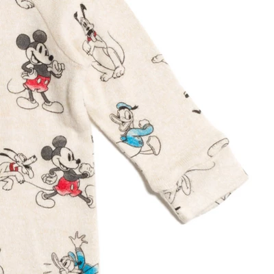 Disney Mickey Mouse Donald Duck Goofy Baby Snap Sleep N' Play Coverall Newborn To Infant - Image 4