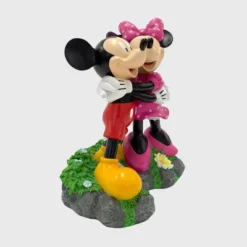 Disney 12" Mickey And Minnie Mouse Hugging Resin Statue