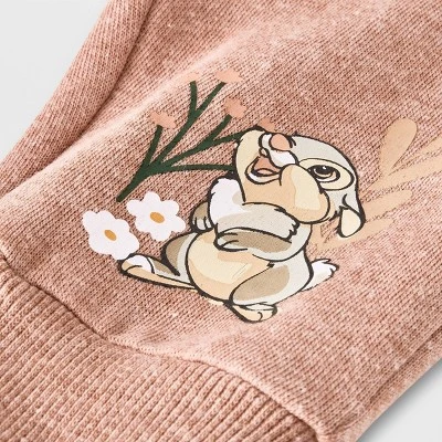 Baby Girls' 2pc Disney Bambi Top And Bottom Set - Light Brown - Image 4