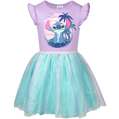 Disney Lilo & Stitch Raya And The Last Dragon Encanto Moana Mirabel Sisu Girls Dress Tulle Dress Little Kid To Big Kid - Image 10