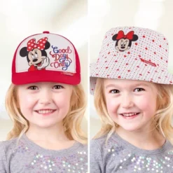 Disney Minnie Mouse Girls Baseball Cap & Bucket Sunhat