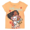 Disney Princess Moana Little Girls 3 Pack Graphic T-Shirt Pink/White/Blue