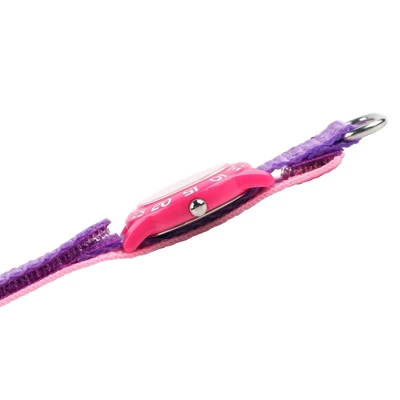 Girls' Disney Princess Belle Pink Plastic Time Teacher Watch - Purple - Image 4