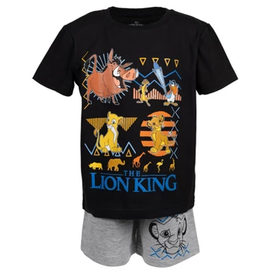 Disney Lion King Pixar Toy Story Mickey Mouse Goofy T-Shirt Tank Top And Shorts 3 Piece Outfit Set Toddler To Big Kid - Image 7