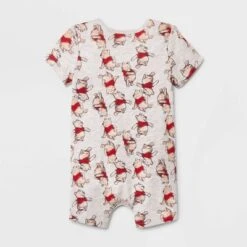 Baby Boys' 2pk Disney Winnie The Pooh Romper Set - Beige
