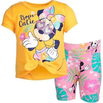 Disney Mickey Mouse & Friends Minnie Mouse Girls Graphic T-Shirt And Shorts Outfit Set Little Kid - Image 14