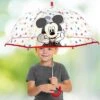 Disney Mickey Mouse, Batman, Paw Patrol, NASA Boys Clear Bubble Umbrella- Size 3-10