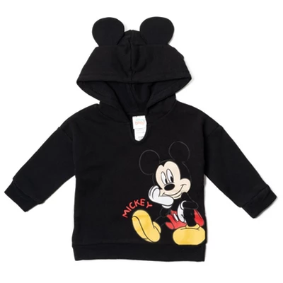 Disney Classics Mickey Mouse Winnie The Pooh Baby Hoodie Bodysuit And Pants 3 Piece Outfit Set Newborn To Infant - Image 3