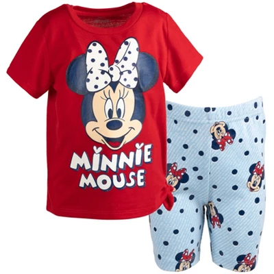 Disney Mickey Mouse & Friends Minnie Mouse Girls Graphic T-Shirt And Shorts Outfit Set Little Kid - Image 10