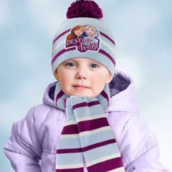 Disney Frozen Elsa & Anna Winter Scarf And Mittens Or Gloves, Kids Ages 2-7