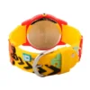 Boys' Disney Cars Lightning McQueen Plastic 3D Strap Time Teacher Watch- Yellow