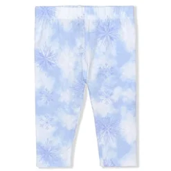 Disney Girl's Frozen 3 Piece Casual Wear, Ruffle Short Sleeve Shirts And Leggings Set For Toddler