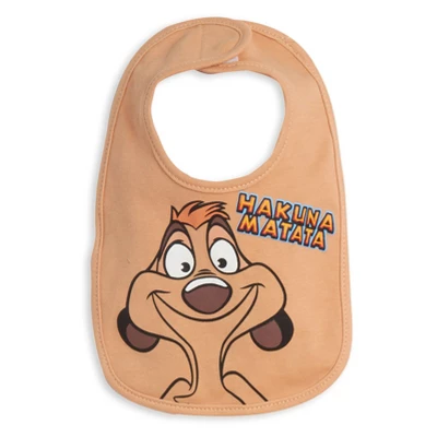 Disney Lion King Simba Timon Pumbaa 4 Pack Bibs Multicolored One Size - Image 2