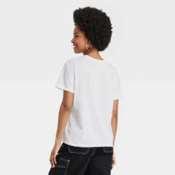 Women's Disney Mickey Mouse Short Sleeve Graphic T-Shirt - White